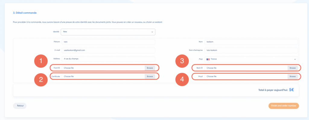 Ajouter nouvelle identité