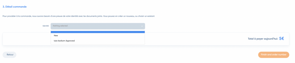 Cliquer sur New