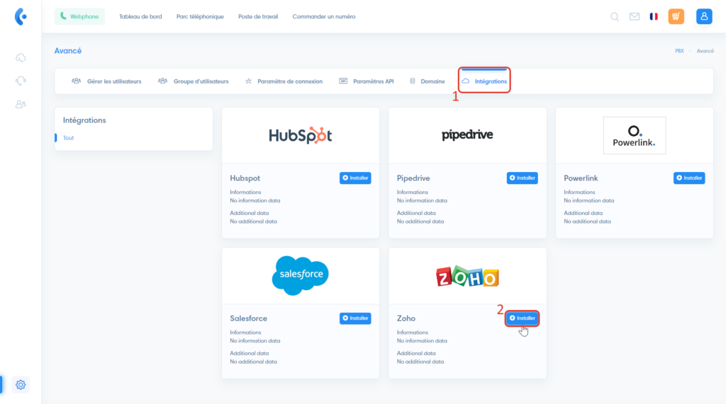 Cliquer sur le bouton installer